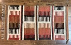 Vintage Native American Navajo Gallup Throw Rug Textile Wall Hanging Wool 35x18   