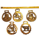 Vintage Horse Brass Medallions - Lot Of 5