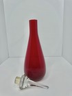 Htf Vintage Mcm Viking Glass Ruby 1255 Decanter 15 5    W stopper Stunning