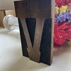 Vintage Letter V    letterpress Wood Type Printing Block