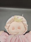 Vintage Eden Pink Doll Plush Cloth Sleep Eyes Closed Velour Satin Baby Blonde