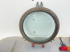 Vintage Wwii Era Brass Porthole Window Thick 12    Diameter Nice Piece
