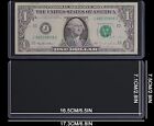  100  Currency Holders Semi Rigid Regular Vinyl Sleeves Banknotes Dollar Bill