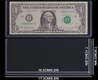  200  Currency Holders Semi Rigid Regular Vinyl Sleeves Banknotes Dollar Bill