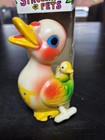 Vintage Easter Saito Japan Celluloid Wind-up Waddling Duck Toy In Box