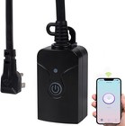 Outdoor Smart Wifi Plug Outlet  Heavy Duty Wi-fi Timer With One Grounded Outl   