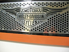 Harley  Davidson Motorcycles  Die Cut Metal Sign On  Wooden Wall Hanging Plaque