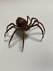 Rare Japanese Antique Bronze Spider Figurine Meiji Edo Period Fine Metalwork Art