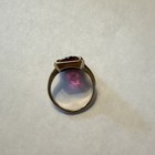 Vintage 10k Gold Order Of The Eastern Star Ring Red Stone Size 4 5 Ladies