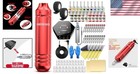 Versatile Tattoo Gun Kit For Beginners - Red  105 Pieces   Complete Power Supply