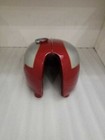 Fit For Triumph T120 Cherry   Silver Painted Steel Petrol Fuel Gas Tank With Cap