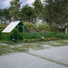 26 lx6 7 wx6 6ft Galvanized Large Metal Walk In Chicken Coop Cage Hen House