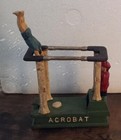 Acrobat  Mechanical Bank Cast Iron Hubley Home Office Gift