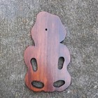 Traditional Maori Wood Carving Paua  New Zealand Art  Tiki Wall Hanging 