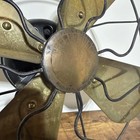 Antique Peerless Electric Fan  16  Brass Blade 3-speed Oscillating Model 340816