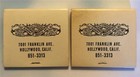 Vtg Magic Castle Hollywood Matchbook Lot 2 Private Club Academy Magical Arts