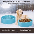 Corded Electric Large Heated Water Bowl For Dogs Cats Chickens Outdoor Winter