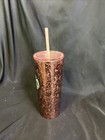 Starbucks 2019 Pink Rose Gold Marbled Speckled Holiday Cold Cup Ss Tumbler 16oz
