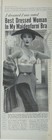 Vintage 1953 Maidenform Bra Advertisement Mod Fashion Hat 1950