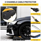 Rubber Speed Bump 6 Ft 2 Pack 25000 Lb Capacity Cable Channels For Parking Lot