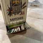 Vintage Tin Metal Match Box Holder Wall Mount Rustic Antique Decor