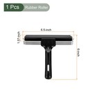 1pcs Rubber Roller Brayer  Printmaking Ink Print Spreading Brush Tool black 6  