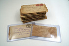 Large Lot Of Rare Antique   Vintage Letters Hand Calligraphy   Stamps 1880 s