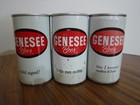 Vintage Steel Beer Cans 3 Genesee  Beer Cans set  Good To Ok