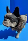 Vintage 1920   s-30   s  Life Size  Nodding French Bulldog Papier-m  ch   Toy-statue 
