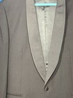 Made In Italy Tuxedo 48l Zegna Fabric Super 100s Virgin Wool Black Formal Suit