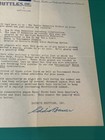 Eddie Bauer Signed Business Letter     Bauer   s Shuttles Inc  Ca  1920 Shuttlecock