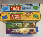Lakeshore Phonics Stamps 3used 1 New Plus 8 Stamp Ink  Gently Used  See Pictures