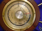 Taylor Vintage Nautical  ship s Wheel  Barometer Mahogany Case Excellent Cond 