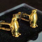 Banana Republic Gold Penguin Cufflinks Nib