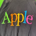 Vintage Apple Computer Rainbow Logo Crewneck Black Size Xxl Steve Jobs