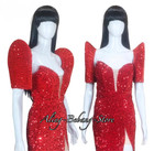 Modern Filipiniana Detacahble Sleeves Velvet Sequins Abaka High Quality