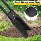 Post Hole Digger Tool  Heavy Duty Post Hole Digger With 55 Inch Handle  Dual    