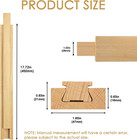Wooden Drawer Slides Classic Guide Center Mount Track 17 7 Inches  Wood Undermou