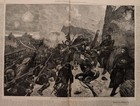 Antique C1878 Harpers Weekly Wood Engraving Lot Thomas Nast Illustrated Sheets