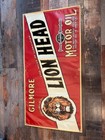 Vintage Gilmore Lion Head Motor Oil Banner For Man Cave  Garage Art