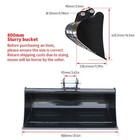 Upgrad 800mm Plain Bucket Attachment For Mini Excavator 0 8ton-1 5 Ton With Pins