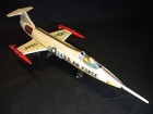 Yoshiya Ko F-104j Starfighter Tin Friction Toy Usaf Vintage Japan