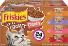 Friskies Extra Gravy Chunky Wet Cat Food Variety Pack  5 5 Oz   Count Of 24