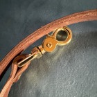 Leather Horse Tack Replacement Strap Tie Down Custom Brown 49    Brass