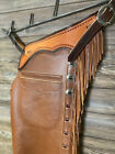 Handmade Western Leather Chaps  Leather Chinks For Horse Riding  Western Pants