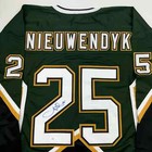 Autographed signed Joe Nieuwendyk Dallas Green Hockey Jersey Jsa Coa