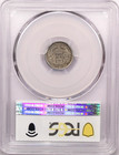 1861 Seated Liberty Half Dime H10c  Pcgs Au50  About Uncirculated  Toned