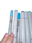 Lot Of 13 Copic Sketch   Ciao Markers Blue Green Bg Family 11 Sketch 2 Ciao
