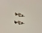 Diamond Tiny Baby Or Child Stud Earrings Set In 10k Yellow Gold