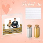 Sand Ceremony Kit For Wedding Includes Clear Acrylic Unity Sand Ceremony Phot   